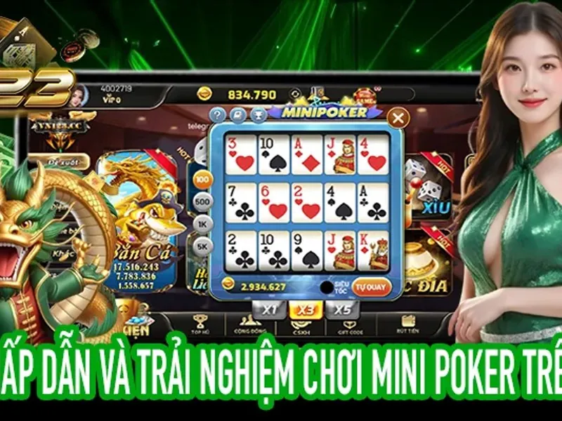Bàn Poker trực tiếp tại bj38